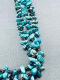 Amazing Vintage Santo Domingo Turquoise Chunk Heishi Squaw Necklace-Nativo Arts