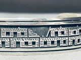 Nuvamsa Kuwanhongva Legend Hand Carved Vintage Sterling Silver Bracelet-Nativo Arts