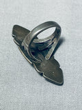 Fabulous Vintage Native American Navajo Royston Turquoise Sterling Silver Ring-Nativo Arts