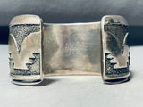 Authentic Thomas Singer Vintage Native American Navajo Sterling Silver Bracelet-Nativo Arts