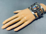 Very Rare Boulder Opal Vintage Southwest Sterling Silver Bracelet-Nativo Arts