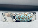 Important Vintage Native American Navajo Jeanette Dale Turquoise Sterling Silver Bracelet-Nativo Arts
