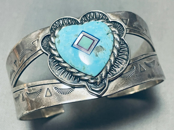 Love Of Turquoise Vintage Sterling Silver Bracelet Cuff-Nativo Arts