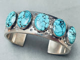 Huge Spiderweb Turquoise Vintage Native American Navajo Sterling Silver Bracelet-Nativo Arts
