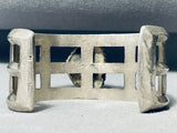 Old Deposit Candelaria!!!! Vintage Native American Navajo Sterling Silver Bracelet-Nativo Arts