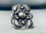 One Of A Kind Vintage Native American Navajo Sterling Silver Ring-Nativo Arts