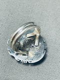 Lars Lee Native American Navajo Pilot Mountain Turquoise Sterling Silver Signed Ring-Nativo Arts