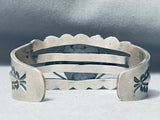 Robert Jonhson Native American Navajo Swirl Sleeping Beauty Turquoise Sterling Silver Bracelet-Nativo Arts