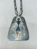 Native American Hopi Maiden Vintage Sterling Silver Necklace Old-Nativo Arts