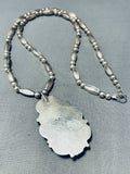 Important Will Singer Vintage Native American Navajo Green Turquoise Sterling Silver Necklace-Nativo Arts