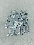 Whimsical Vintage Native American Navajo Sterling Silver Tourists Pin-Nativo Arts