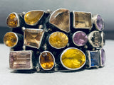 The Best Amethyst Citrine Vintage Native American Navajo Sterling Silver Bracelet-Nativo Arts