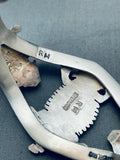 Symbolic Horny Toads Vintage Native American Navajo Sterling Silver Bracelet-Nativo Arts