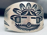 Montano Gibbson Vintage Navajo Sterlingsilver Bracelet Cuff-Nativo Arts