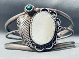 Amazing Vintage Native American Navajo Len Cadmen Turquoise Shell Bracelet-Nativo Arts