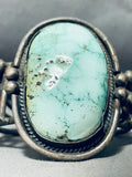 One Of Best Early Carico Lake Turquoise Vintage Native American Navajo Sterling Silver Bracelet-Nativo Arts