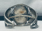 Mongo Vintage Native American Navajo Green Turquoise Sterling Silver Bracelet Cuff-Nativo Arts