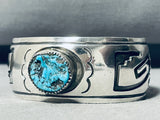 Dodson Native American Navajo Family Vintage Sterling Silver Turquoise Bracelet Cuff-Nativo Arts