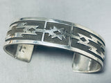Fred Douglas Native American Navajo Sterling Silver Bracelet-Nativo Arts