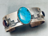 Pueblo Amethyst Vintage Native American Navajo Turquoise Sterling Silver Bracelet-Nativo Arts