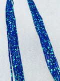 The Most Gorgeous Native American Navajo Azurite Heishi Sterling Silver Necklace-Nativo Arts