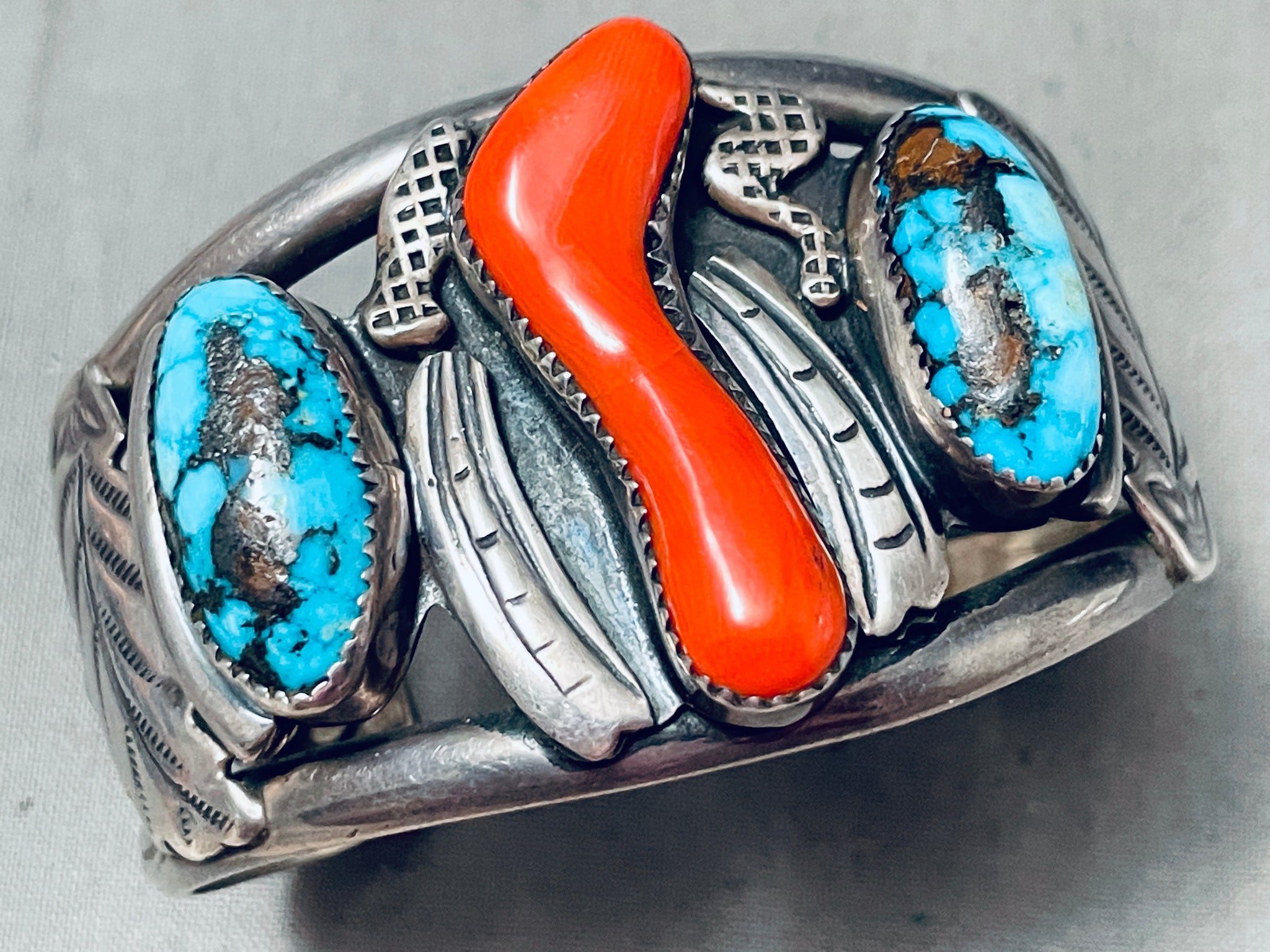 One Of The Finest Vintage Native American Navajo Bisbee Turquosie