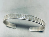 Marvelous Vintage Native American Laguna Sterling Silver Bracelet Signed Glenn Paquin-Nativo Arts