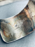 Rich Reeves Vintage Native American Navajo Sterling Silver Hogan Bracelet-Nativo Arts