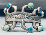 Important Rose Chee Vintage Native American Navajo Turquoise Sterling Silver Bracelet-Nativo Arts