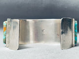 Stunning Vintage Native American Navajo Royston Turquoise Shell Sterling Silver Bracelet-Nativo Arts