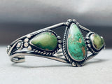 Important Vintage Native American Navajo Damale Turquoise Sterling Silver Bracelet-Nativo Arts