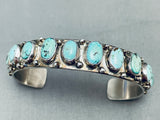 Important Tony Aguilar Sr Vintage Santo Domingo Sterling Silver Bracelet-Nativo Arts