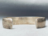 Important Andrew Dewa Vintage Native American Zuni 6 Inch Wrist Sterling Silver Bracelet-Nativo Arts
