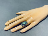 Authentic Vintage Native American Navajo Royston Turquoise Sterling Silver Ring-Nativo Arts