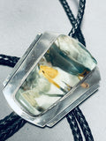Green Jasper!! Vintage Native American Navajo Sterling Silver Jasper Bolo Tie-Nativo Arts