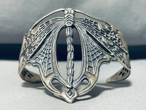 Wings Of The Dragonfly!! Vintage Sterling Silver Bracelet-Nativo Arts