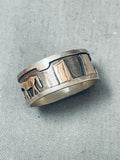 Intricate Vintage Native American Navajo Sterling Silver Hogan Ring-Nativo Arts