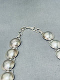 Tremendous Native American Navajo Sterling Silver Half Moons Necklace & Earrings Set-Nativo Arts