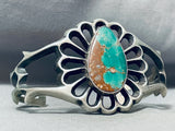Magnificent 87 Grams Native American Navajo Royston Turquoise Sterling Silver Bracelet-Nativo Arts