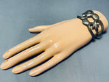 Tremendous Vintage Native American Navajo Sterling Silver Bracelet-Nativo Arts