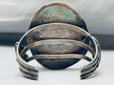Museum Quality Vintage Native American Navajo Old Kingman Turquoise Sterling Silver Bracelet-Nativo Arts