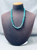 Striking Vintage Native American Navajo Turquoise Shell Sterling Silver Necklace-Nativo Arts