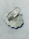 Pretty Darn Cute Vintage Native American Navajo Pearl Sterling Silver Ring Old-Nativo Arts