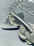 Native American One Of The Coolest Ever Santo Domingo Turquoise Sterling Silver Necklace-Nativo Arts