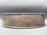 One Of The Best Vintage Native American Navajo All Sterling Silver Bangle Bracelet-Nativo Arts
