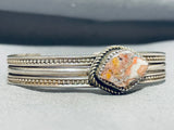 Stunning Vintage Native American Navajo Jasper Sterling Silver Bracelet-Nativo Arts
