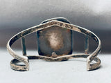 Chunky Carico Lake Turquoise Vintage Native American Navajo Sterling Silver Bracelet-Nativo Arts