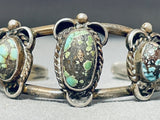 Rare Damale Vintage Native American Navajo Turquoise Sterling Silver Bracelet-Nativo Arts