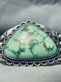 One Of Best Ever Carico Lake Turquoise Vintage Native American Navajo Sterling Silver Bracelet-Nativo Arts