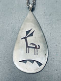 Detailed Vintage Hopi Animal Sterling Silver Necklace-Nativo Arts